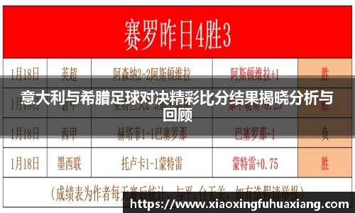 意大利与希腊足球对决精彩比分结果揭晓分析与回顾